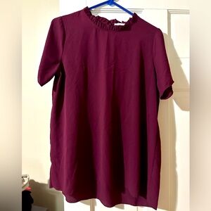 Women’s blouse. Plum. Size large